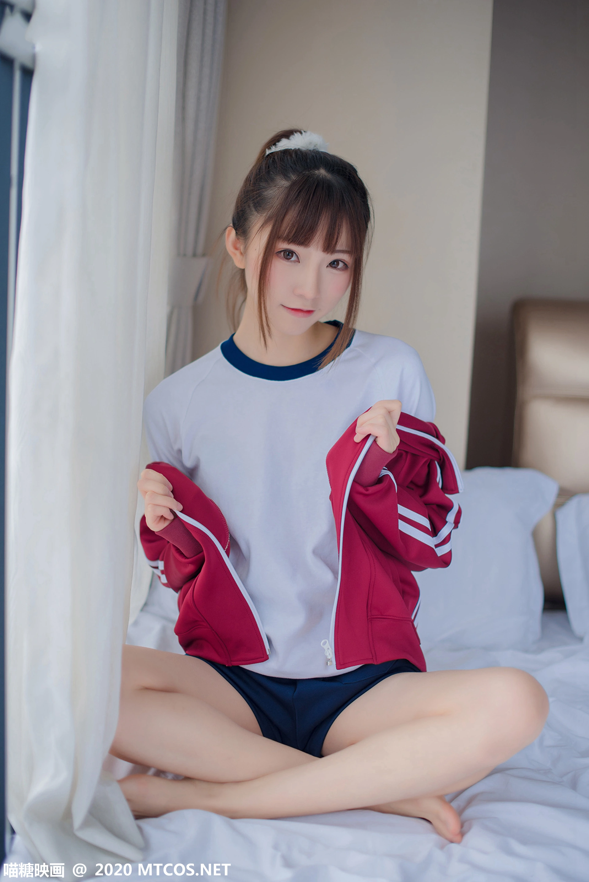喵糖映画 - VOL.222 清凉体操服 清纯学妹 2